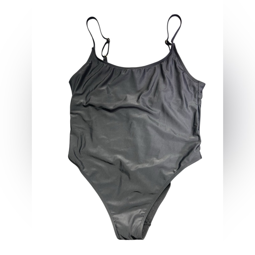 WILD FABLE 16/XL scoop neck U back extra high cut/cheeky one piece swimsuit